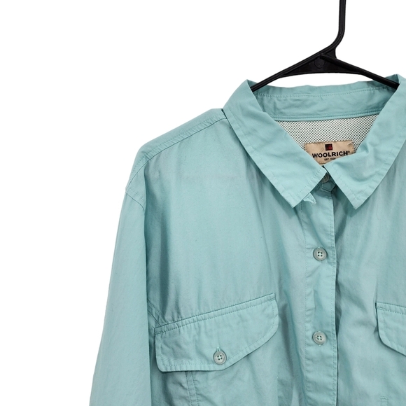 Woolrich Women's Cotton Button Down Outdoor Pocket Shirt - XXL - Picture 2 of 6